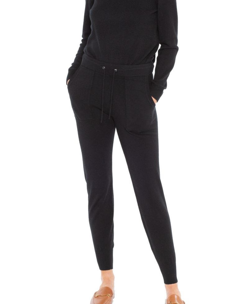 Women's 100% Pure Cashmere Knitted Jogger Pants
