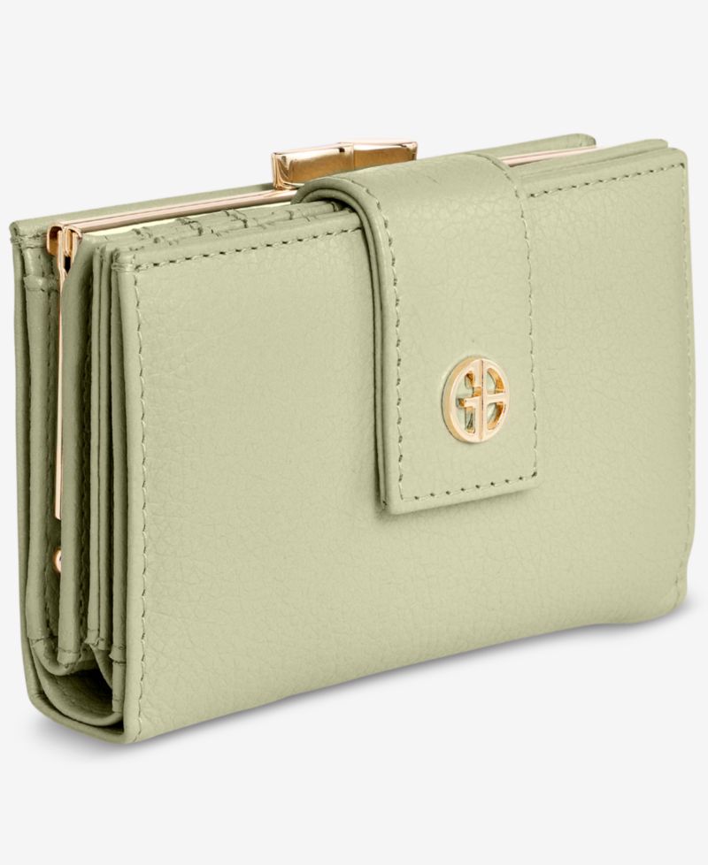 Softy Leather Framed Colorblock Wallet