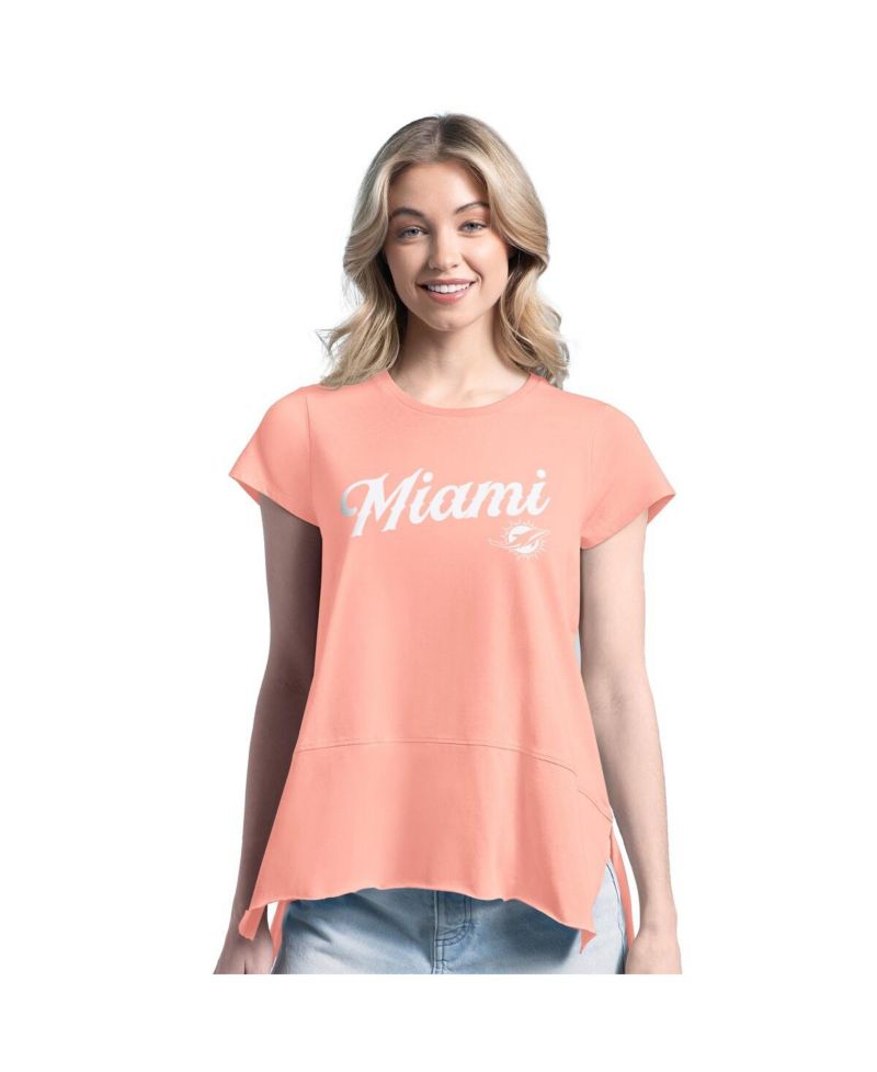 Women's Pink Miami Dolphins Gametime Is Paradise T-Shirt