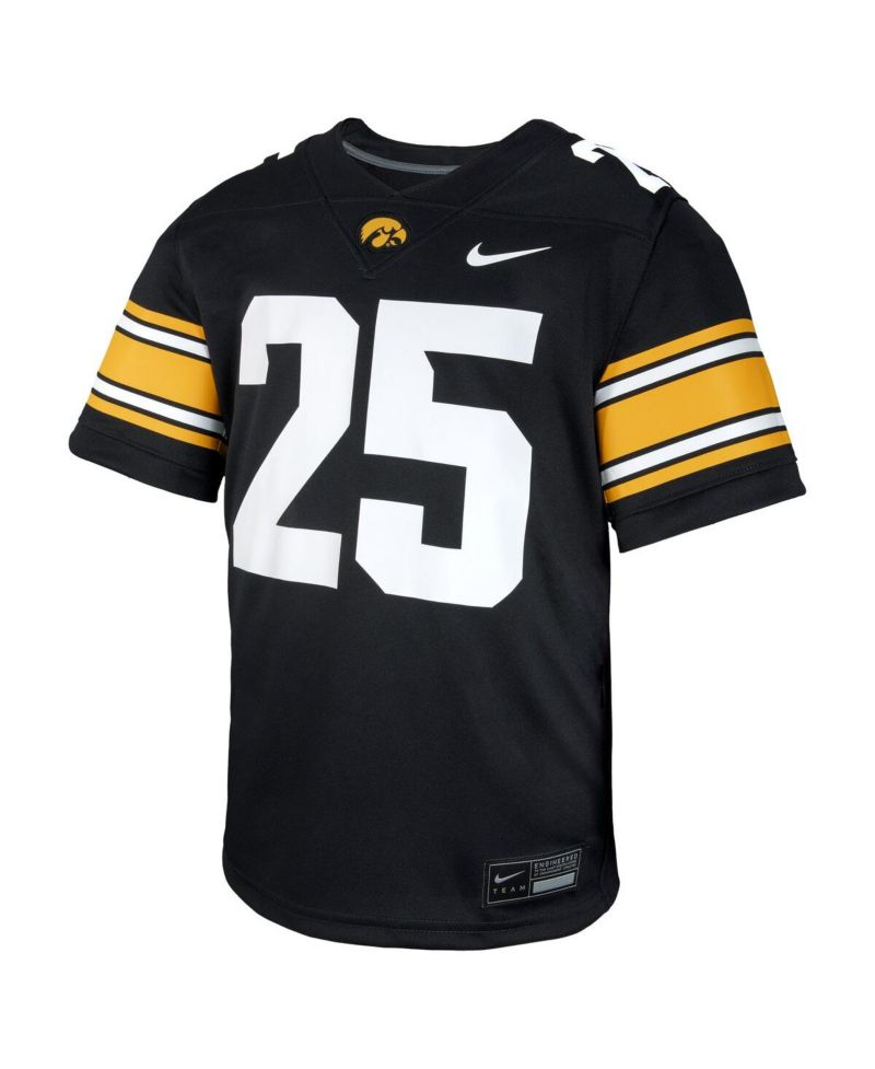 Big Boys and Girls 25 Black Iowa Hawkeyes Untouchable Replica Game Jersey