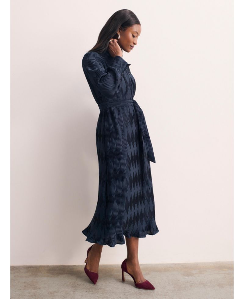 Women's Aurellie Long Sleeve Tie Waist Dress