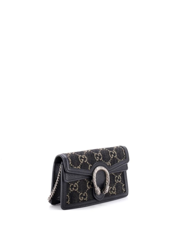 Super Mini Dionysus GG Denim Crossbody Bag