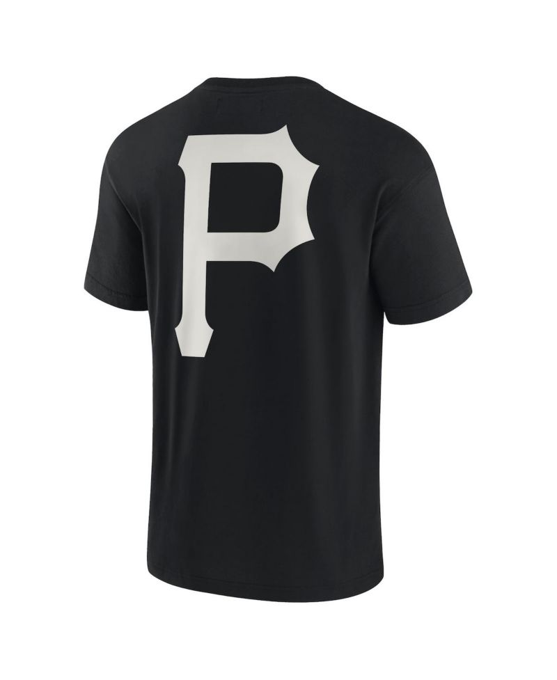 Men's and Women's Black Pittsburgh Pirates Super Soft Short Sleeve T-shirt