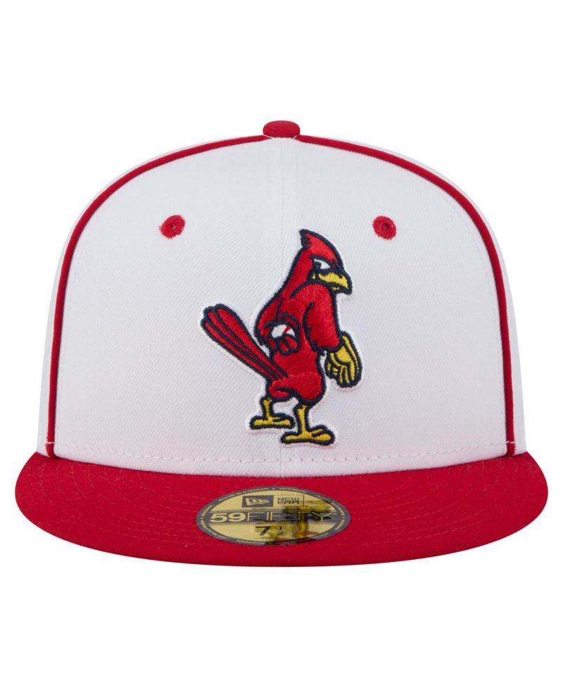 Men's White/Red Memphis Redbirds Authentic Collection 59FIFTY Fitted Hat