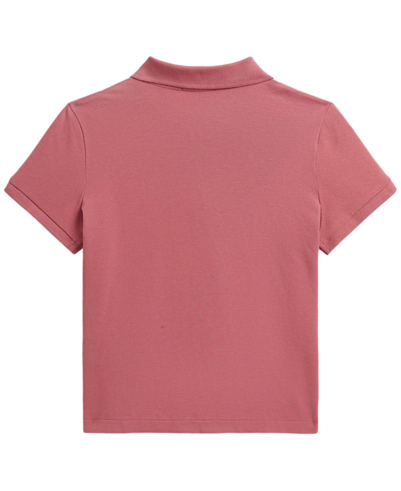 Girls' 7-16 Boxy Big Pony Stretch Short-Sleeve Polo Shirt