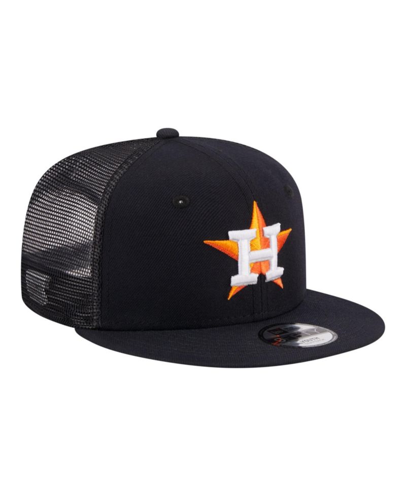 Big Boys and Girls Navy Houston Astros 9FIFTY Trucker Snapback Hat