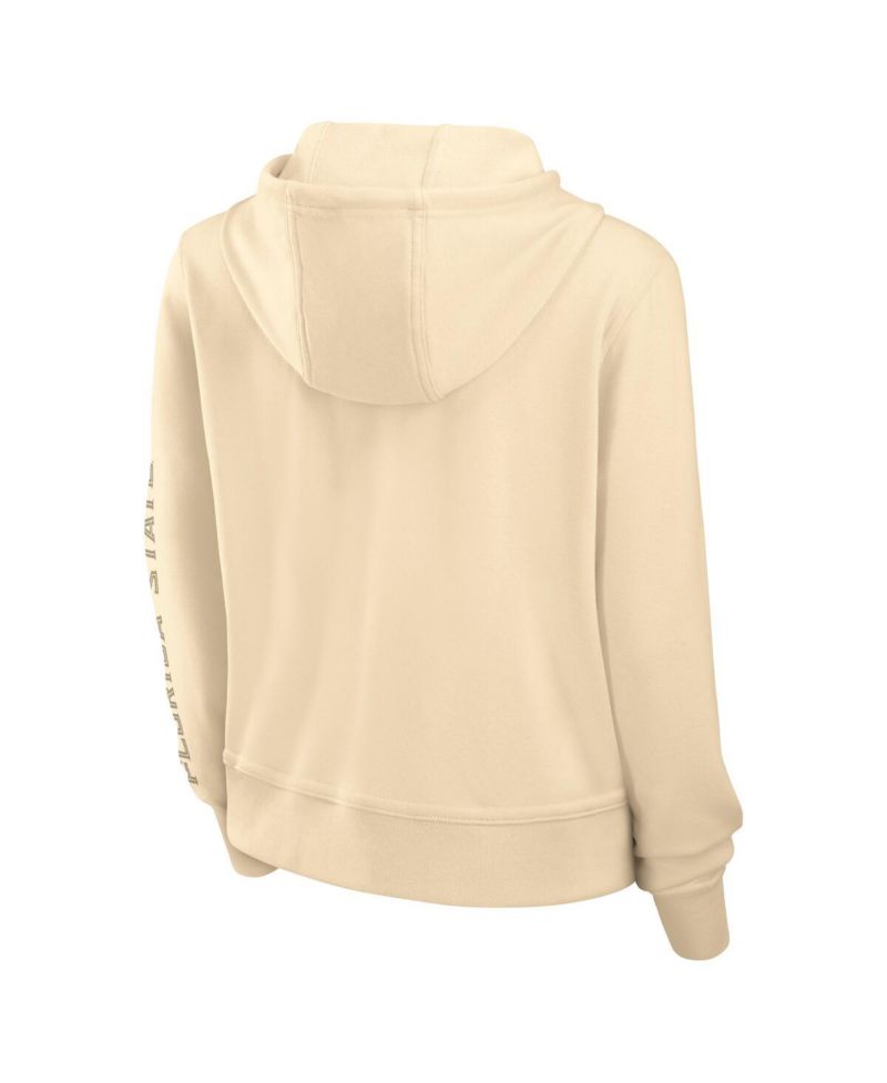 Women's Tan Florida State Seminoles One Performance Pullover Hoodie