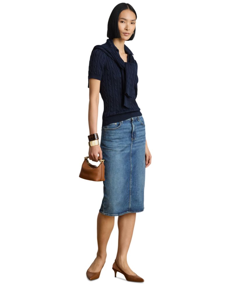 Women's Denim Pencil Skirt