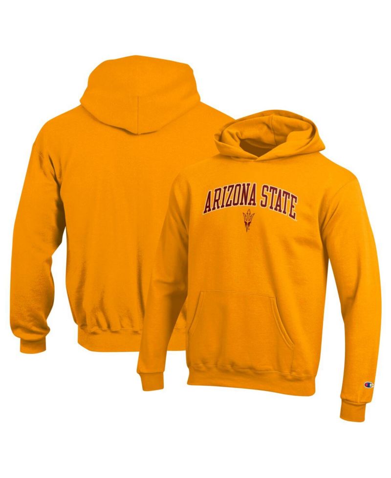 Big Boys and Girls Gold Arizona State Sun Devils Campus Pullover Hoodie