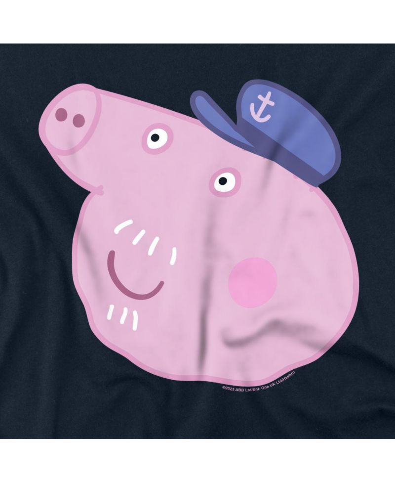 Big & Tall Peppa Pig Grandpa Pig Face T Shirt