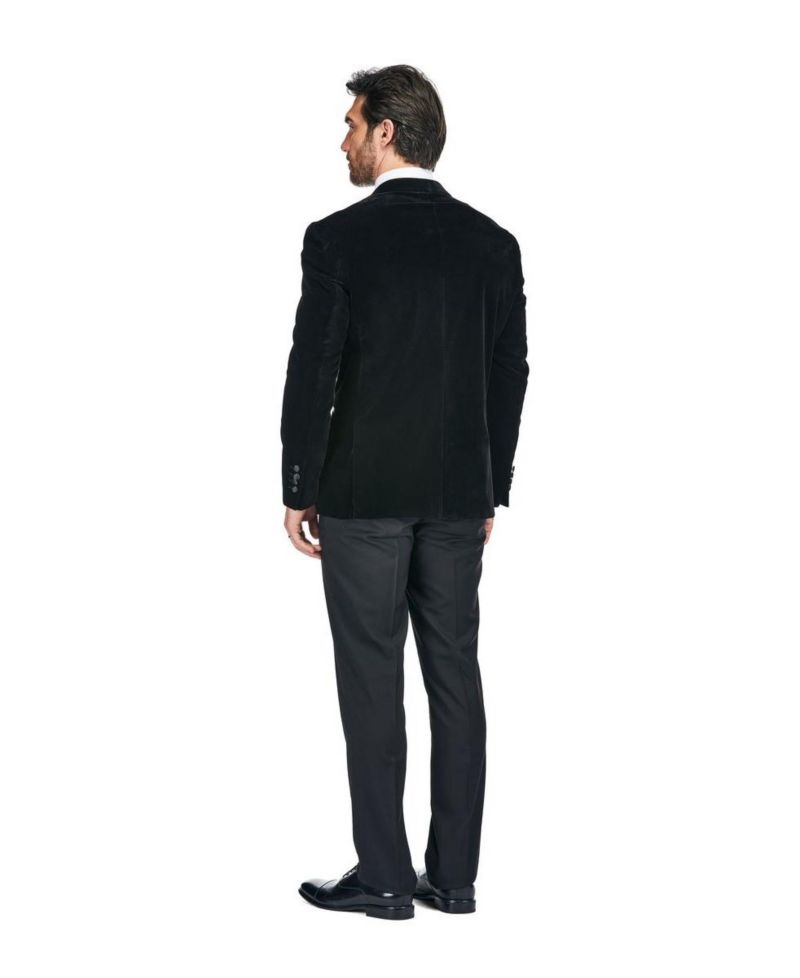 Men's 2-Piece Velvet Peak Lapel Slim-Fit Tuxedo