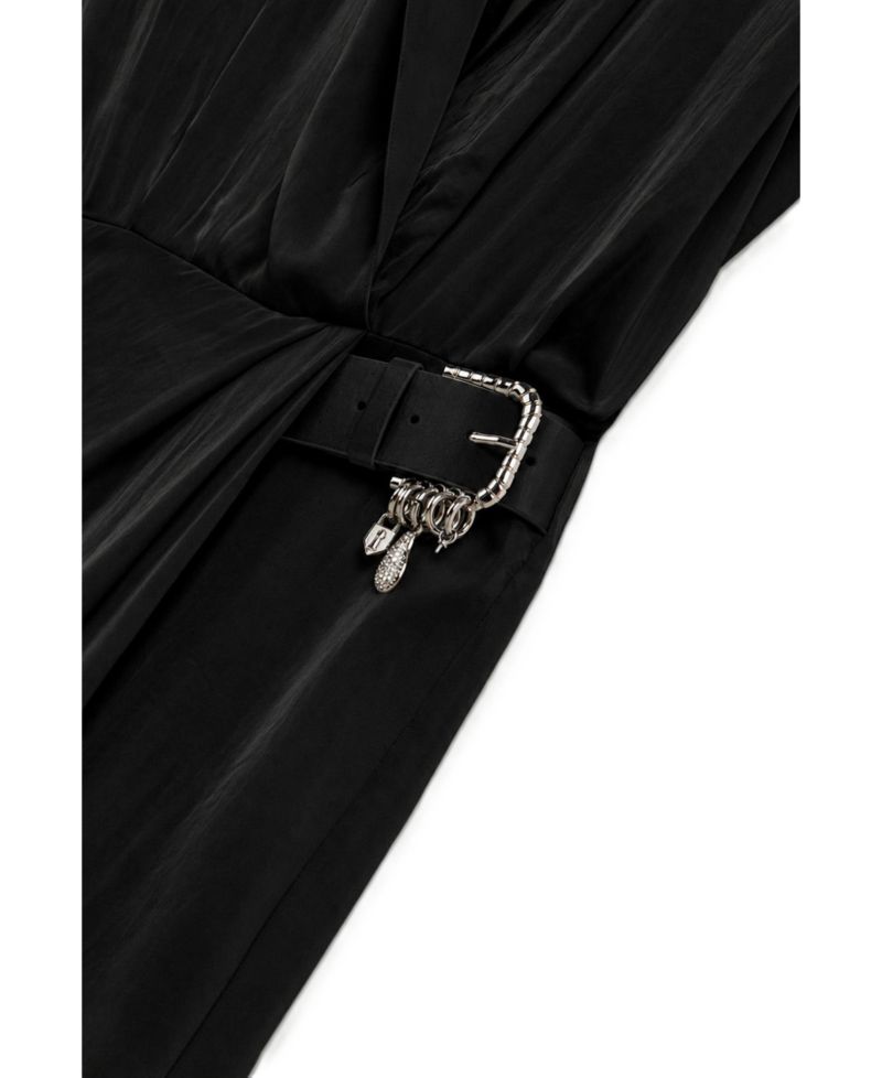 Women's Embellished Belt-Detail Maxi Dress
