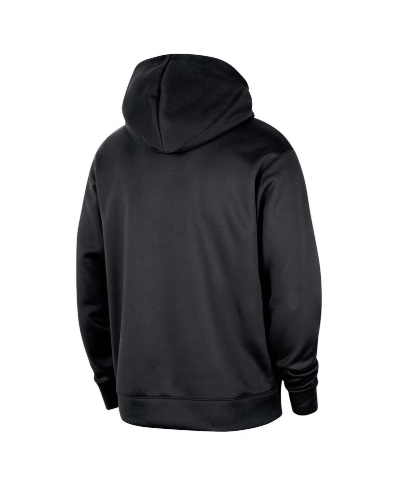 Men's Black Brooklyn Nets 2024/25 Spotlight On-Court Practice Performance Pullover Hoodie