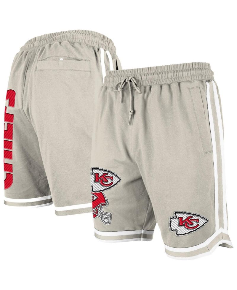 Men's Light Beige Kansas City Chiefs Stone Multi Patch Shorts