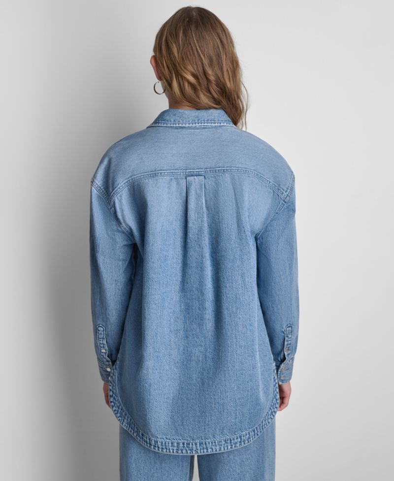 Women's Long-Sleeve Oversized Shirt