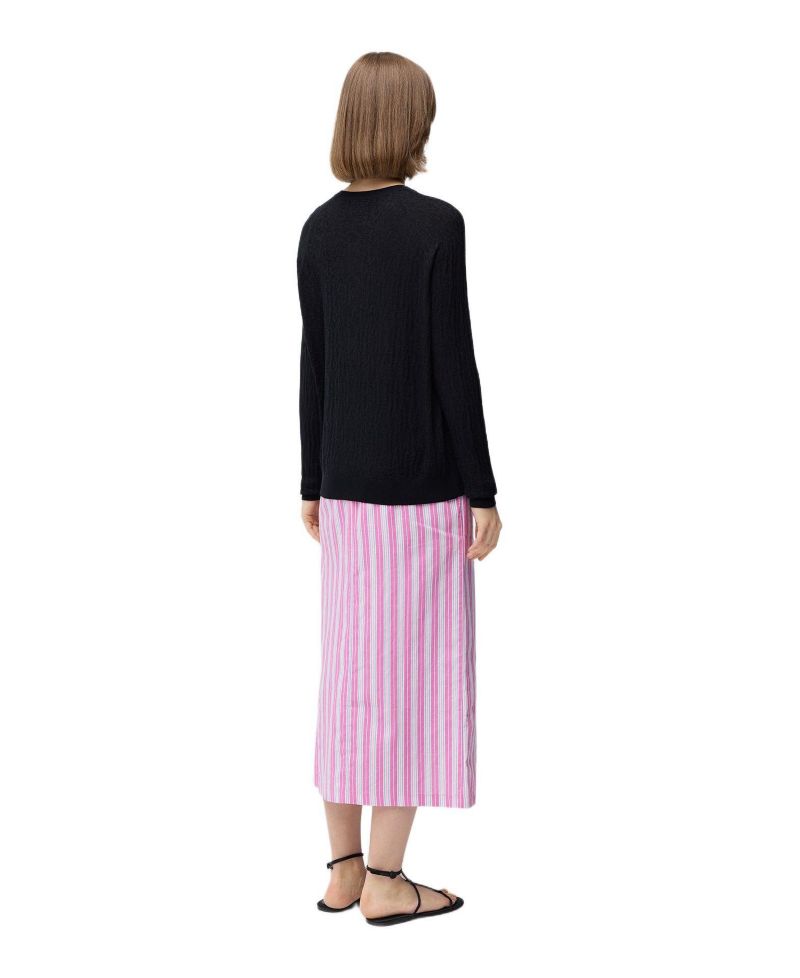 Women's Silk Cashmere Textured Sweater