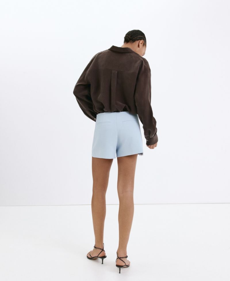 Women's Lace Detail Straight Shorts