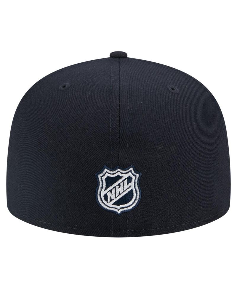 Men's Deep Sea Blue Seattle Kraken Faded Lines 59FIFTY Fitted Hat