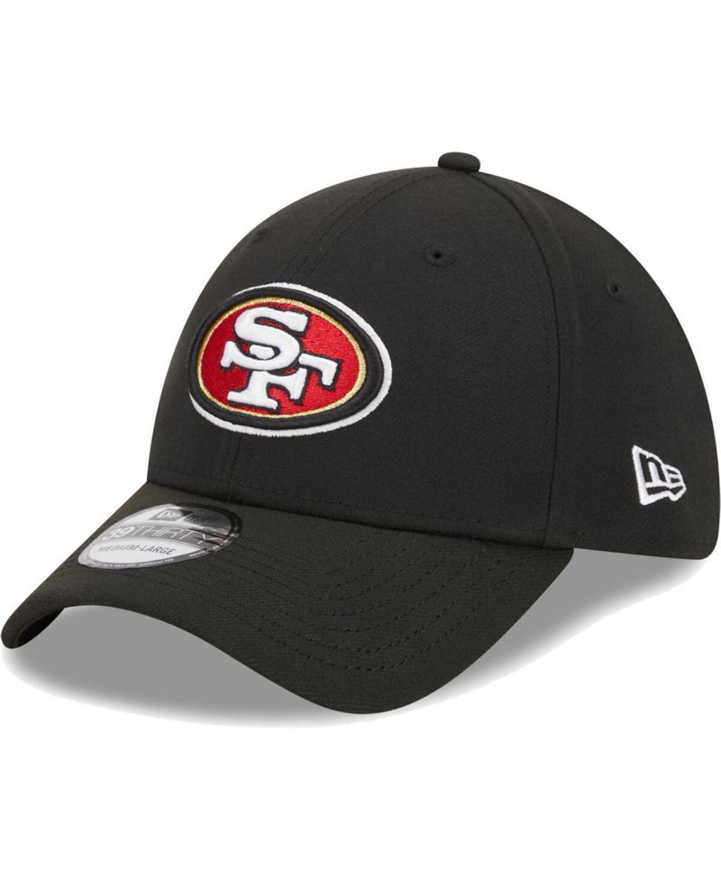 Men's Black San Francisco 49ers Main 39THIRTY Flex Hat
