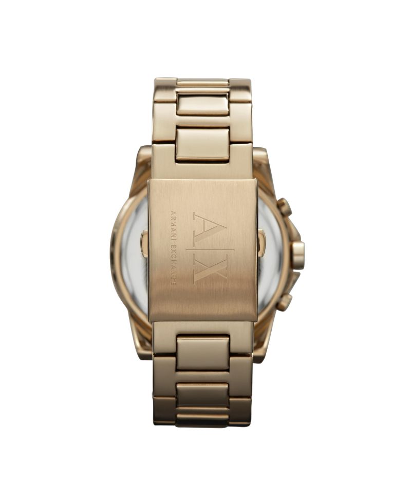 AX Men's Gold-Tone Stainless Steel Bracelet Watch 45mm