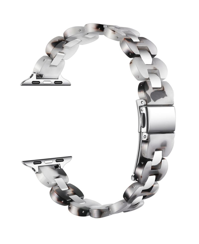 Women's Aria Scalloped Resin Stainless Steel Band for Apple Watch