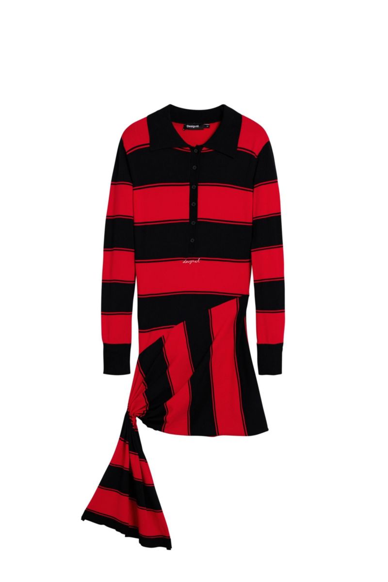 Women's Draped Polo Dress