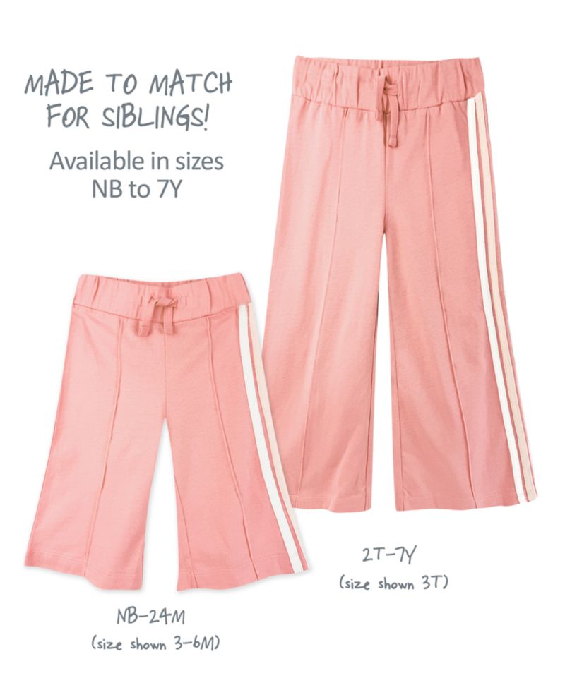 Baby Girls' Wilder Wide-Leg Sweatpants, 3-Pack
