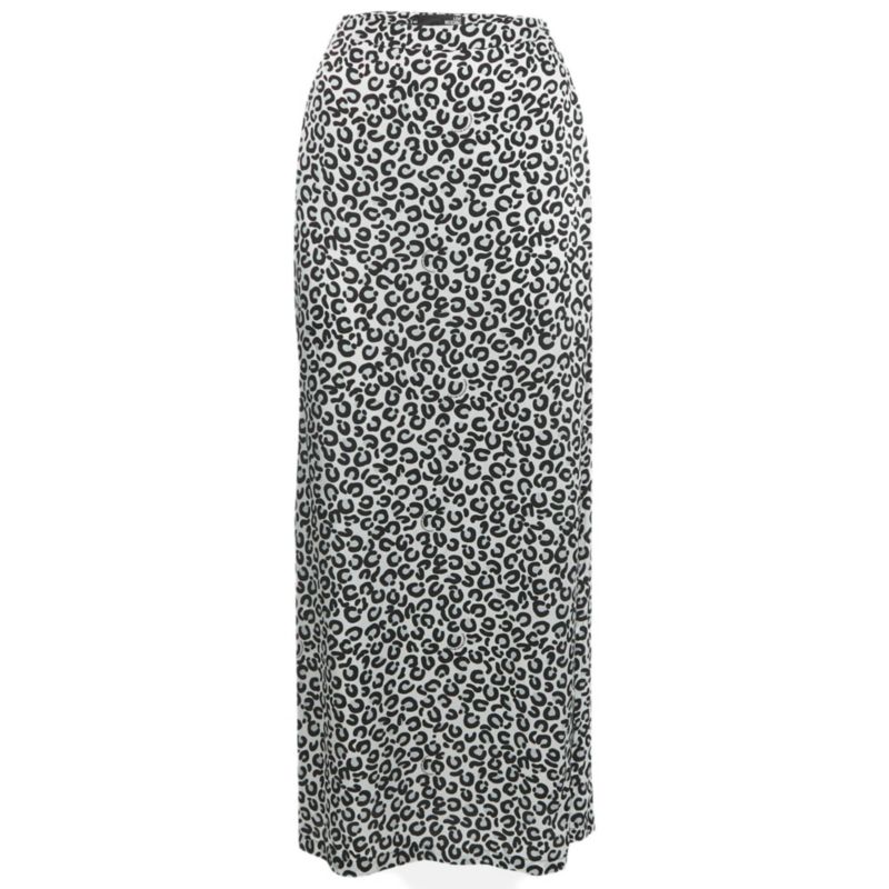 Women's Monogram Leopard Print Crepe Maxi