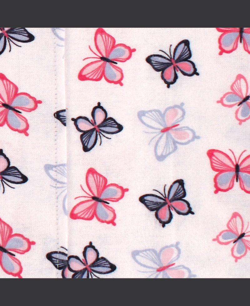 Girls Cotton Poly Flannel Burp Cloths Multipack
