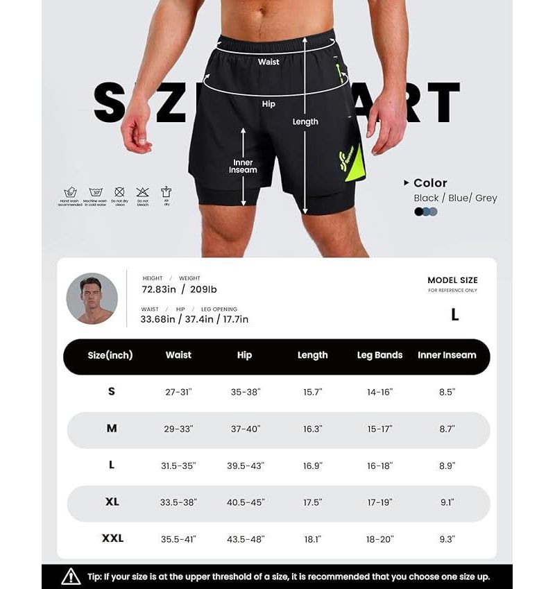 X-Large Bike Shorts for Men - 3D Padded Lightweight MTB Fit Riding Biking Bicycle Biker Shorts with Zipper Pockets