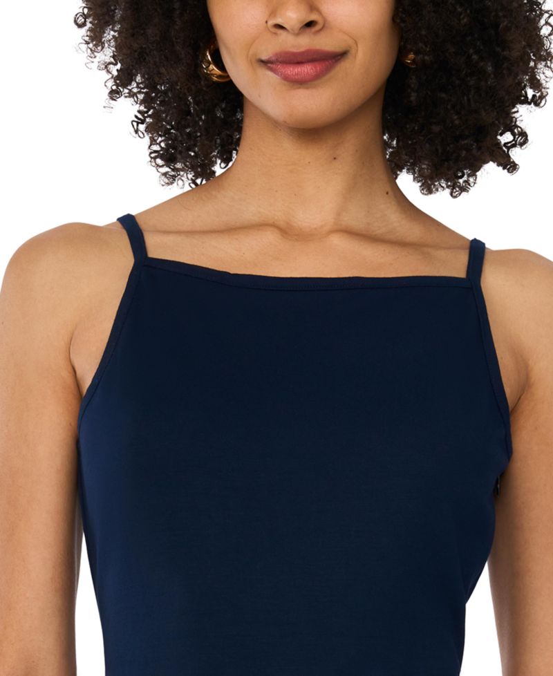 Women's Sleeveless Cotton Midi Dress