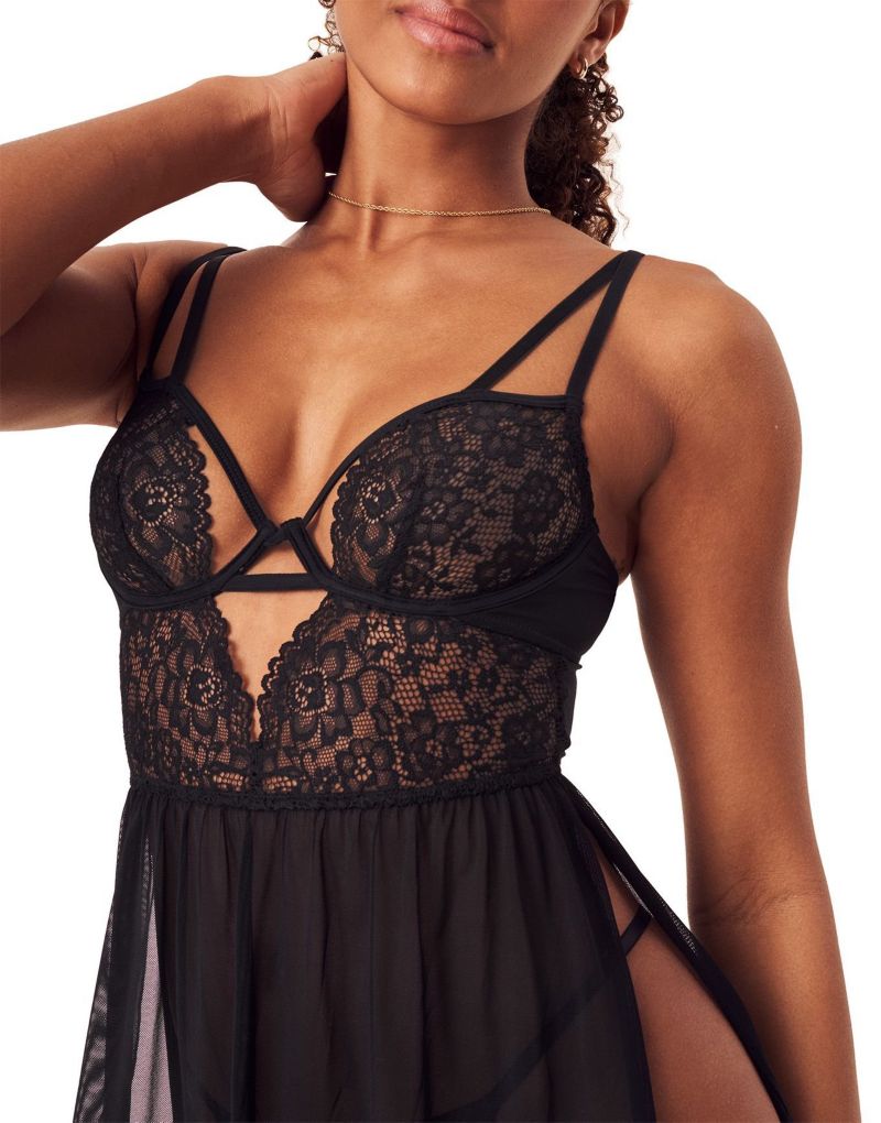 Women's Rae Unlined Babydoll & G-String Set Lingerie