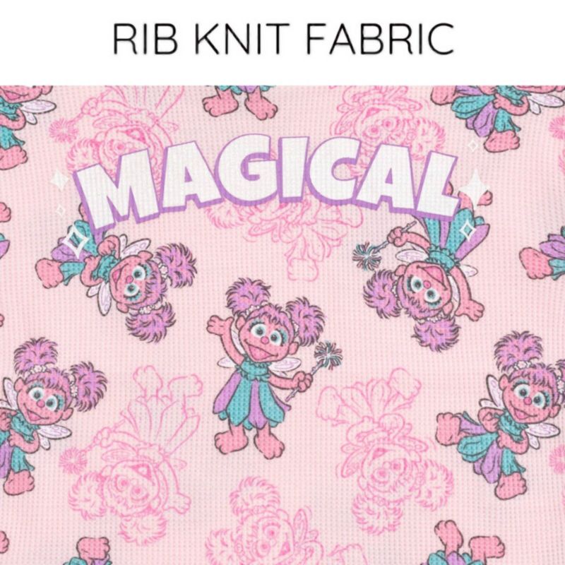 Baby Girls (0M-24M) Abby Cadabby Waffle Knit T-Shirt and Shorts Outfit Set