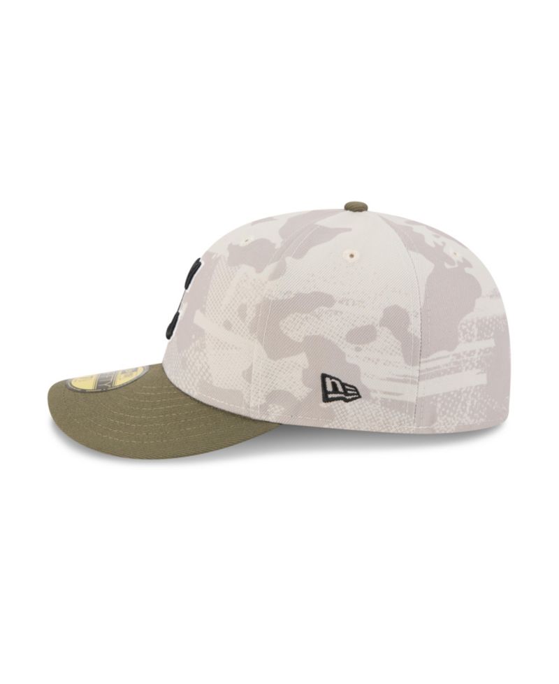 Men's Light Beige/Olive Cleveland Guardians 2025 Armed Forces Day 59FIFTY Fitted Hat