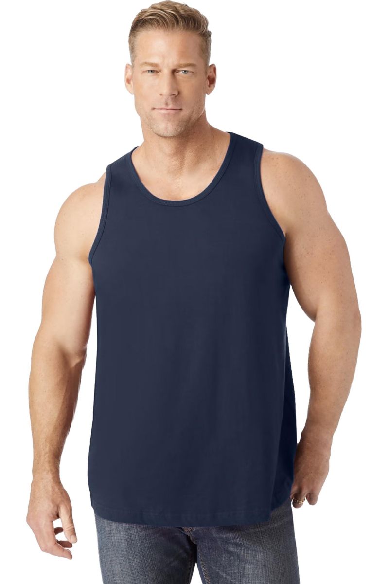 Men's Shrink-Less Lightweight Longer-Length Tank