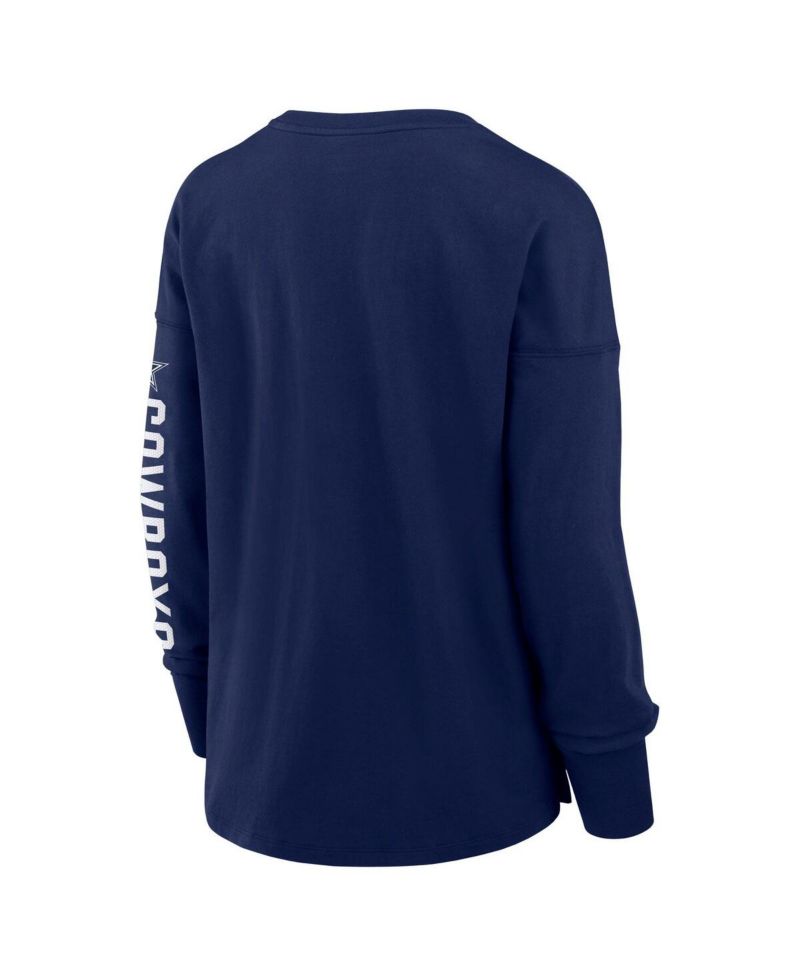 Women's Navy Dallas Cowboys Hometown Legacy Long Sleeve T-Shirt