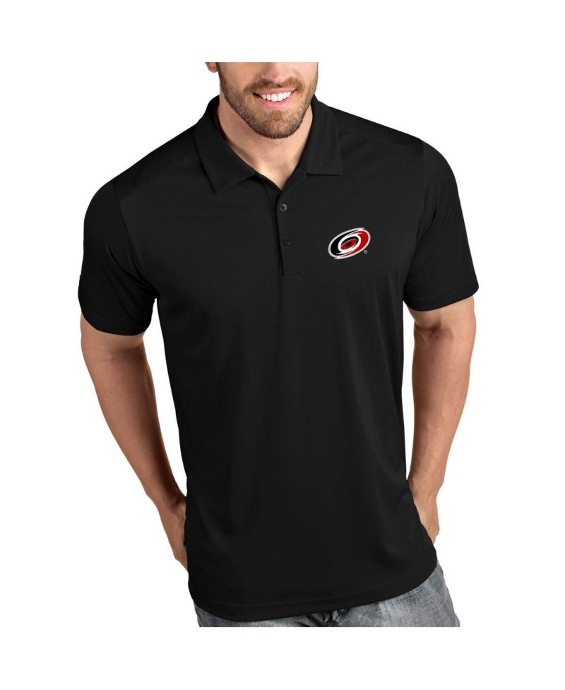 Men's Black Carolina Hurricanes Tribute Polo Shirt
