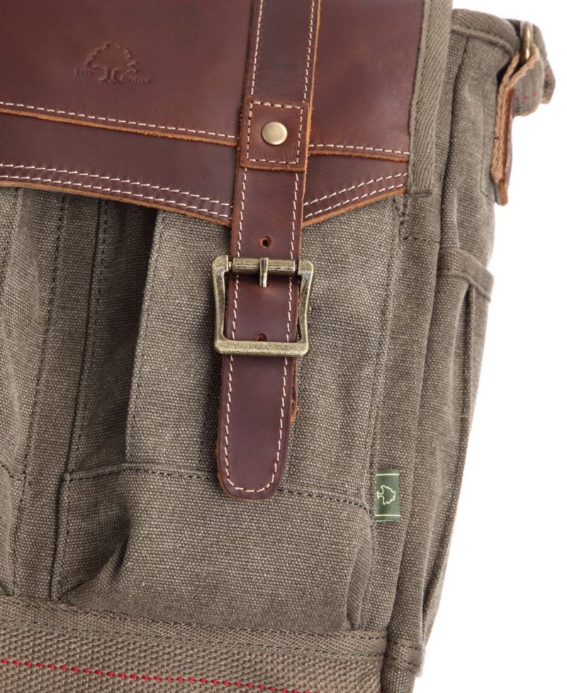 Turtle Ridge 4-Pocket Canvas Crossbody Bag