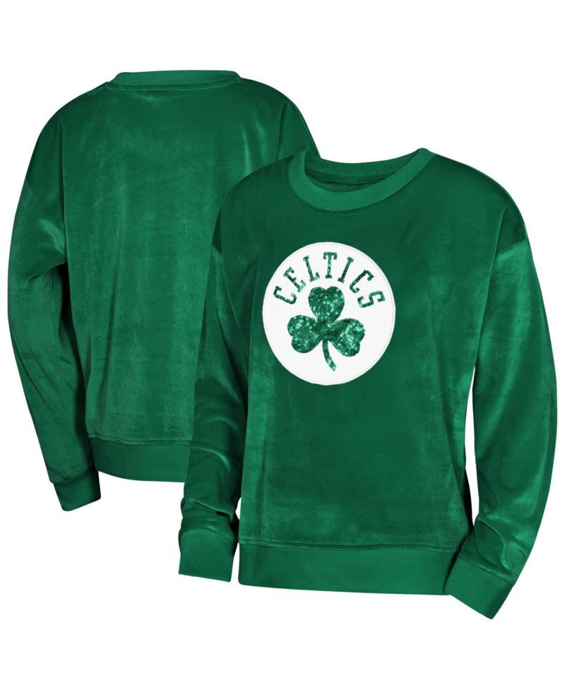 Big Boys and Girls Outerstuff Kelly Green Boston Celtics Step Back Sweatshirt