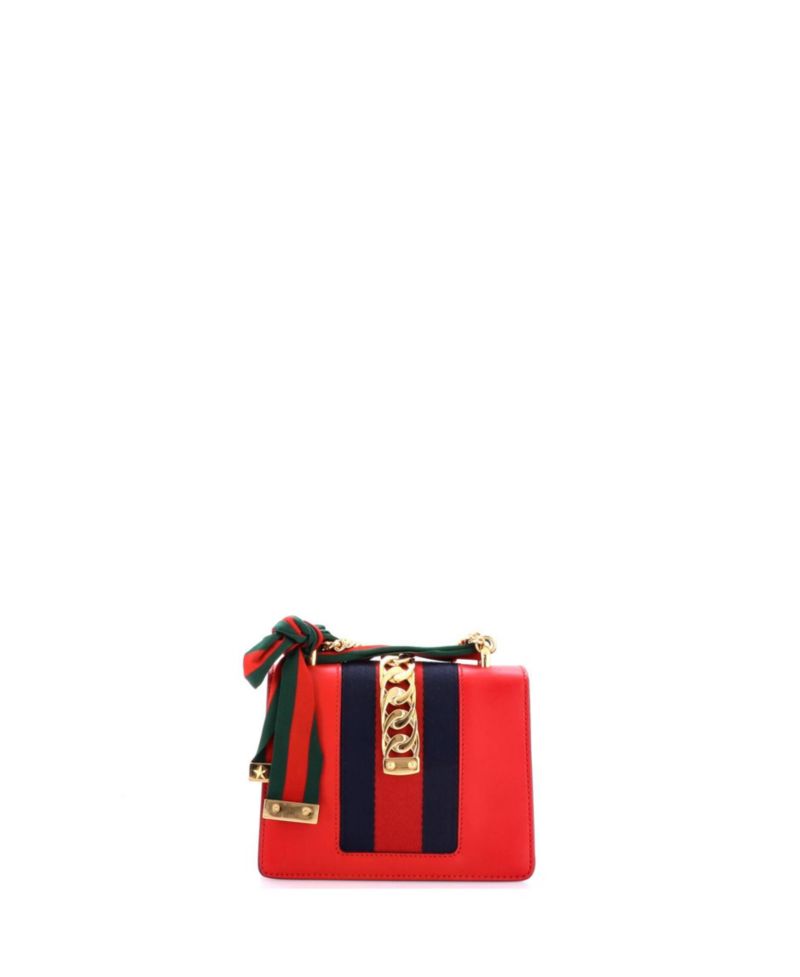 Mini Sylvie Chain Shoulder Bag Leather