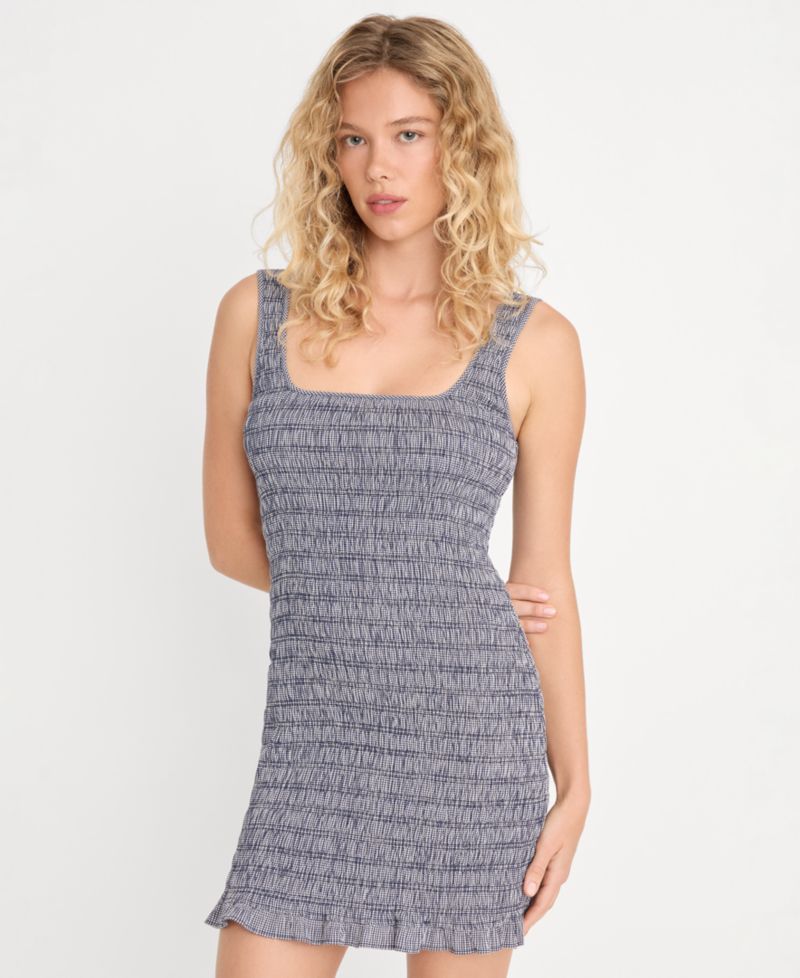 Women's Sleeveless Smocked Mini Dress