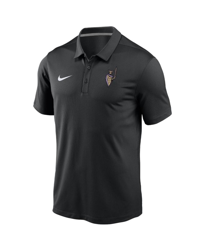Men's and Women's Eclipse Black Golden State Valkyries Secondary Logo Varsity Polo Shirt