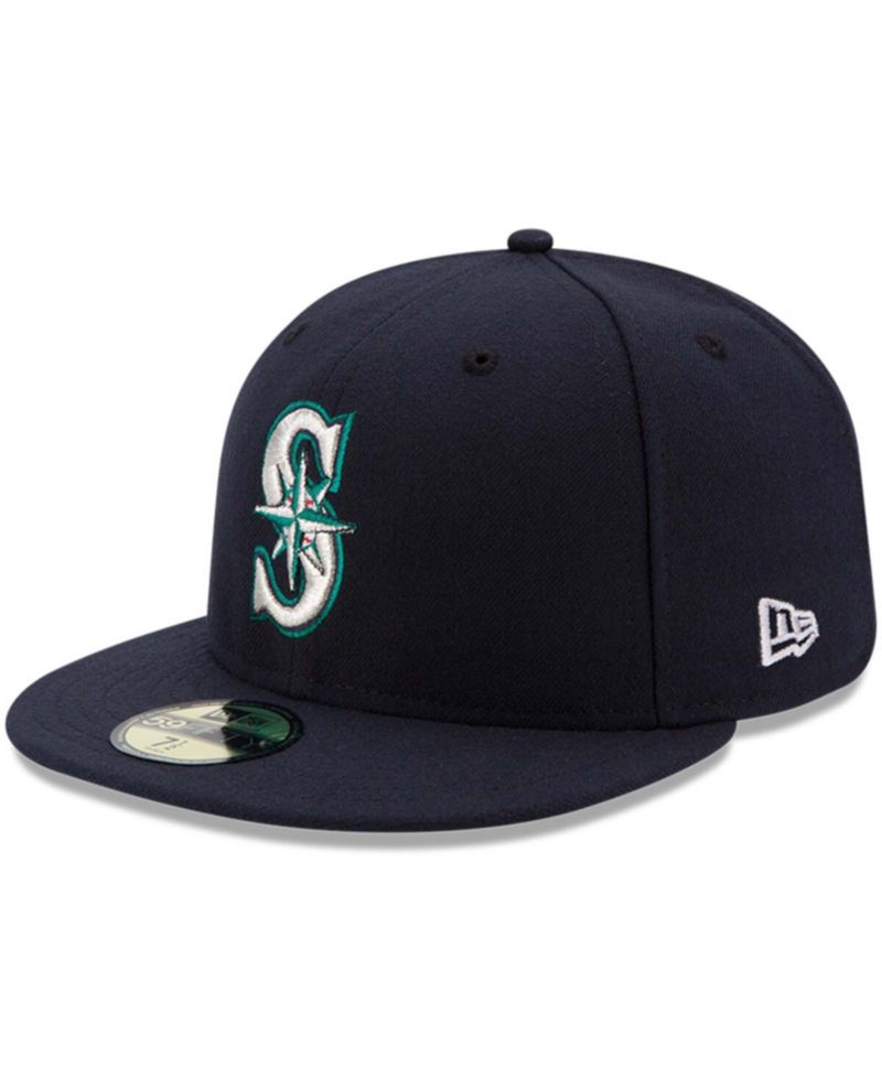 Men's Navy Seattle Mariners Authentic Collection On Field 59FIFTY Fitted Hat