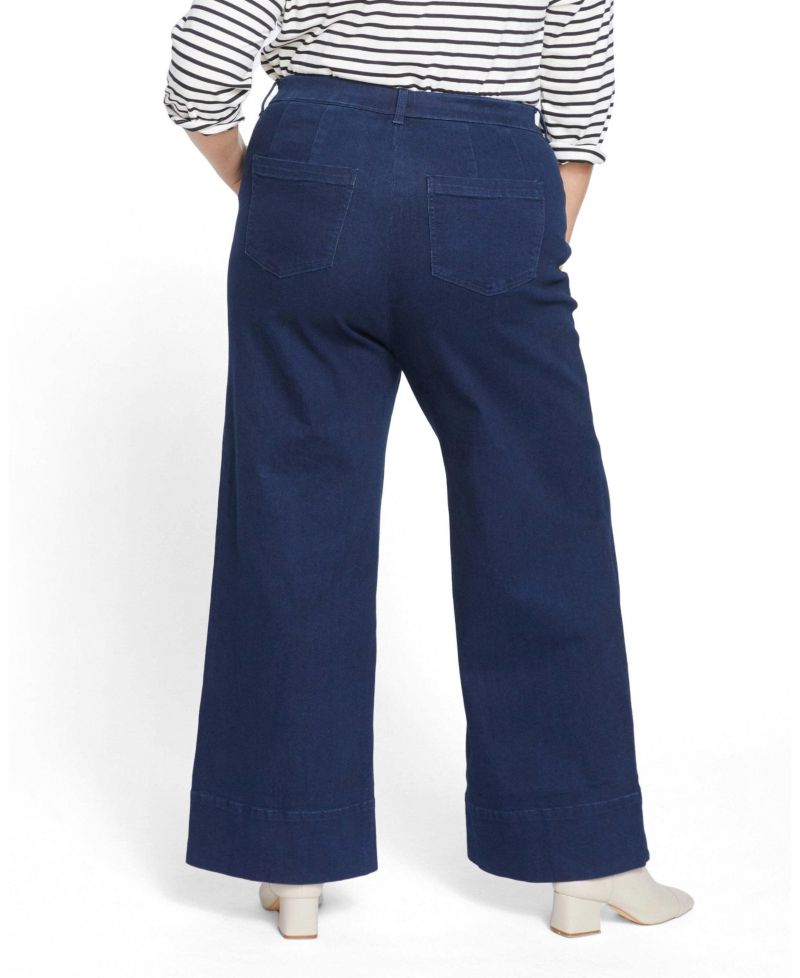 Plus Size Carrie High Rise Wide Leg Jeans