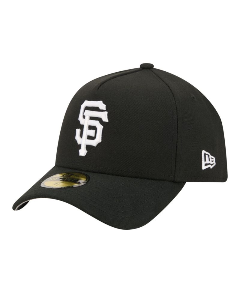 Men's Black San Francisco Giants A-Frame 59FORTY Fitted Hat