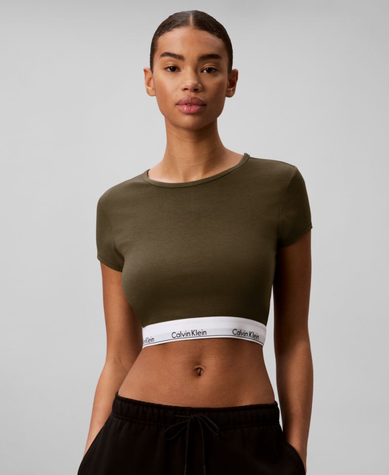Women's Modern Short-Sleeve Cropped T-Shirt