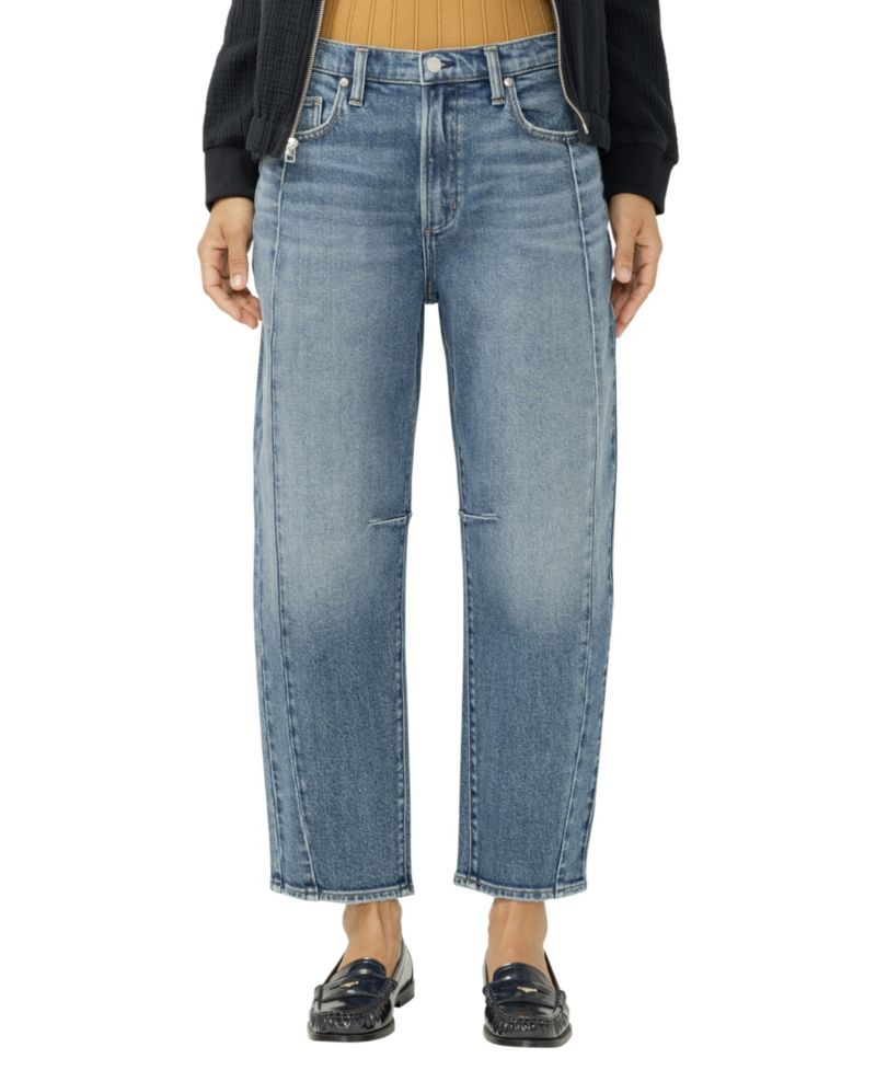Women's High Rise Barrel Leg Jeans