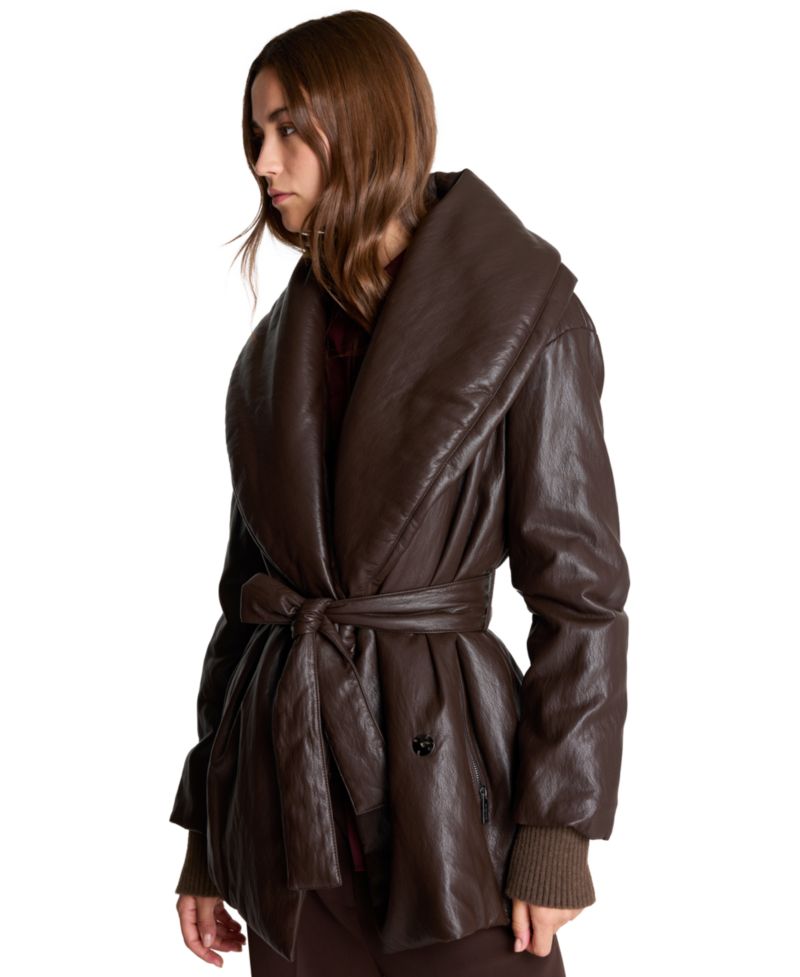 Women's Shawl Collar Belted Coat
