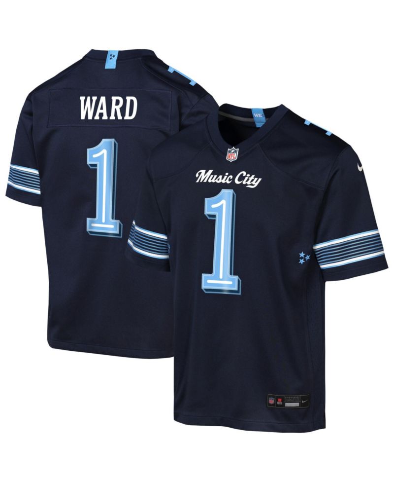Big Boys and Girls Cameron Ward Navy Tennessee Titans 2026 Rivalries Collection Game Jersey