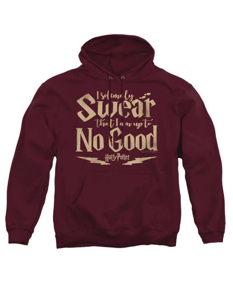 Men's Up To No Good Graphic Long-Sleeve Pull-Over Hoodie